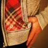 Buffalo Plaid hoodie detail