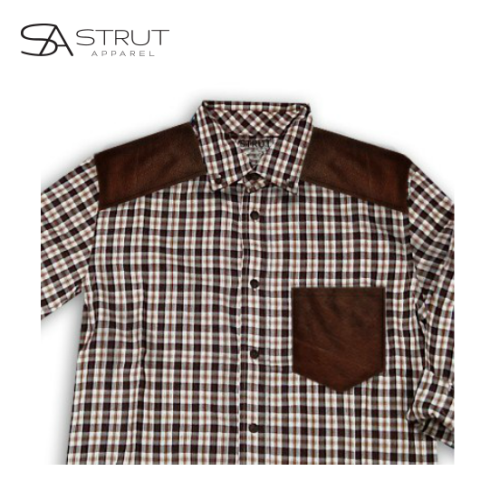 plaid leather studio high gloss finish