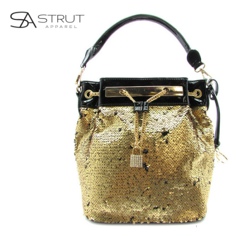 Sequin gold tote - front - final